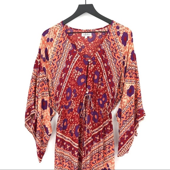 ARNHEM Sunbird Kimono Orange Purple Cream S - Picture 3 of 10